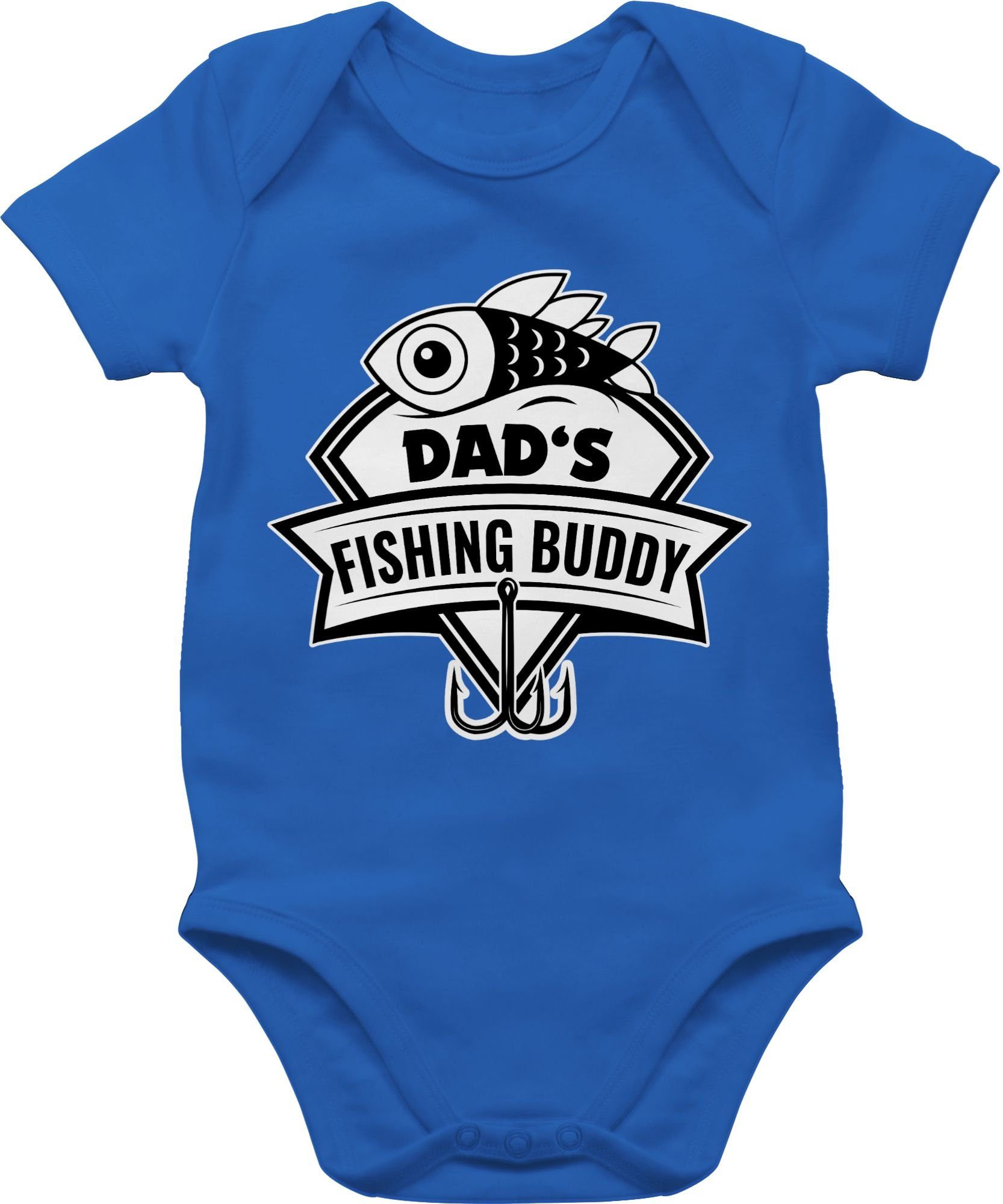 Shirtracer Shirtbody Dad's fishing Buddy Geschenk Vatertag Baby 2 Royalblau