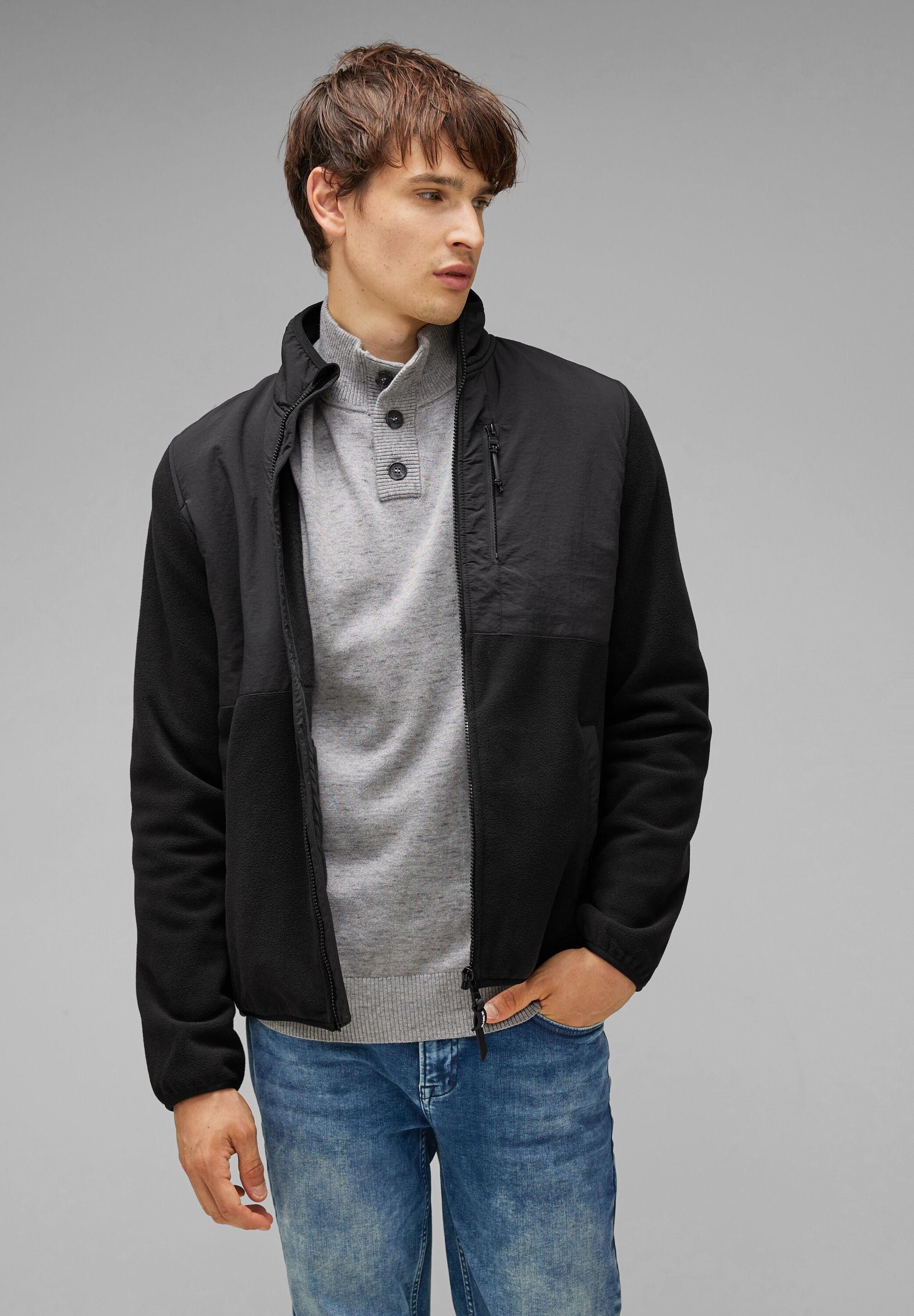 STREET ONE MEN Sweatjacke Feel Good günstig online kaufen