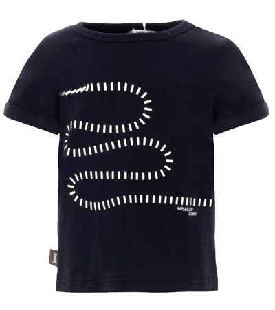 Imps&Elfs Rundhalsshirt »IMPS&ELFS Freizeit-Shirt trendiges Kinder T-Shirt mit grafischem Print Rundhals-Shirt Blau«