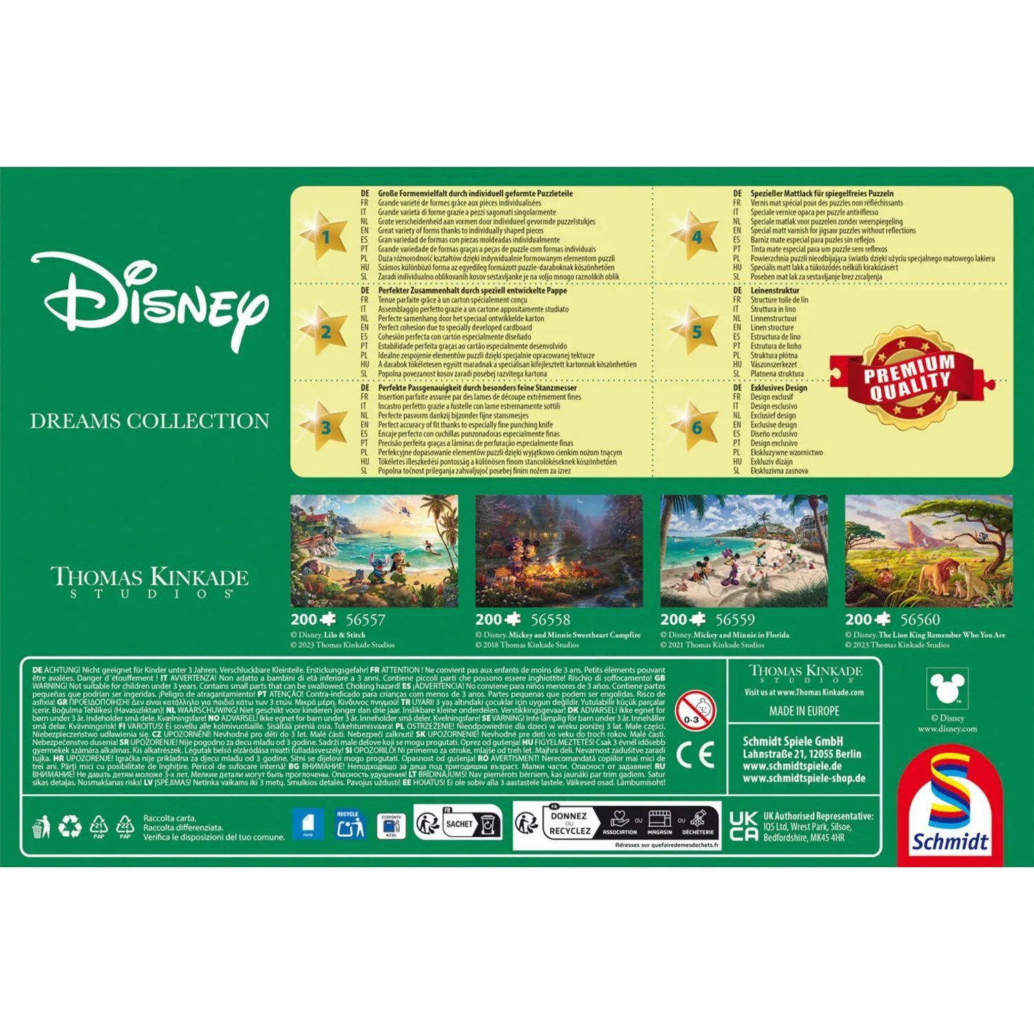 Schmidt Spiele Puzzle Mickey and Minnie, Schoolhouse, 200 Puzzleteile
