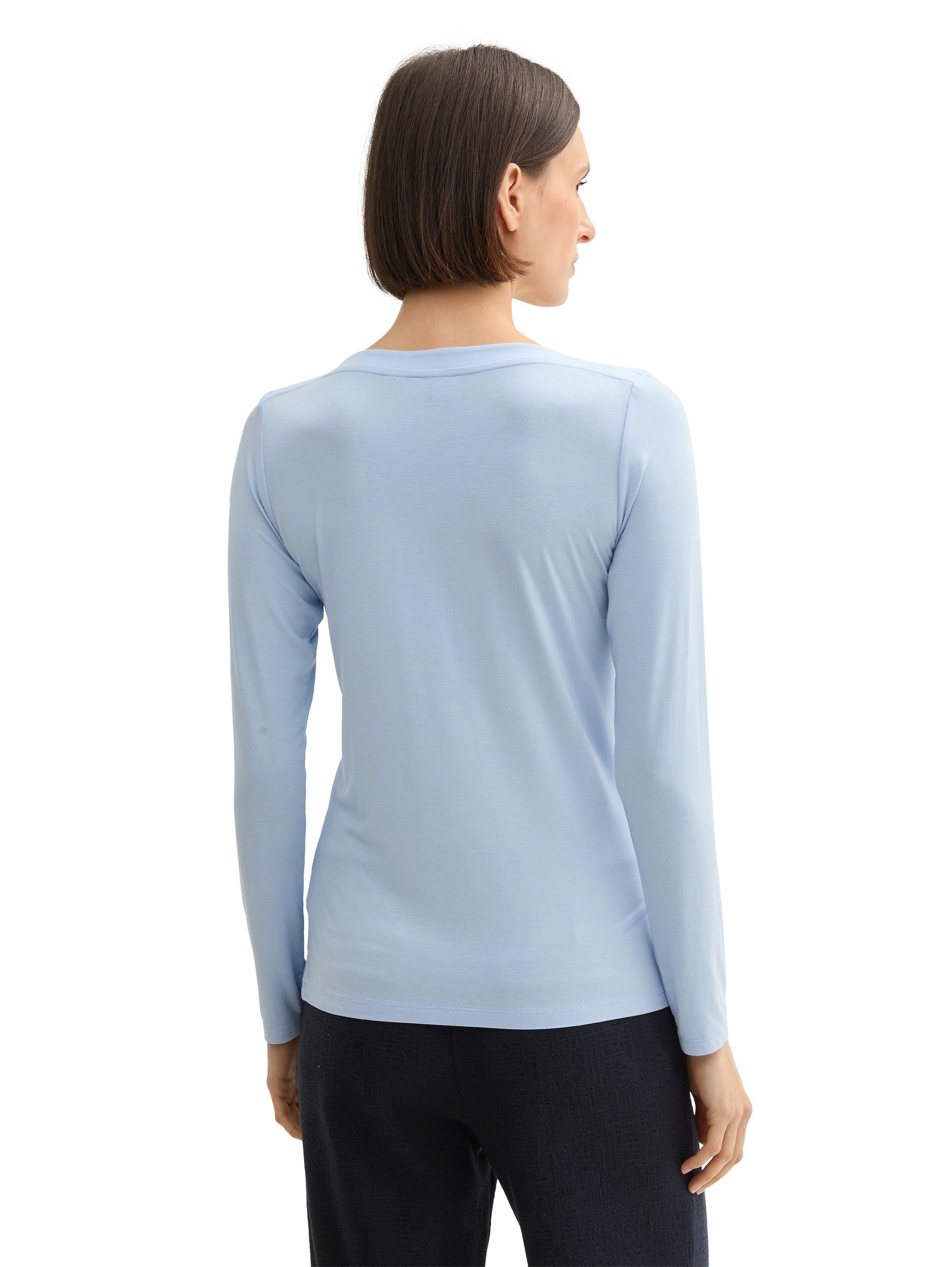 TOM TAILOR Langarmshirt mit U-Boot Ausschnitt günstig online kaufen