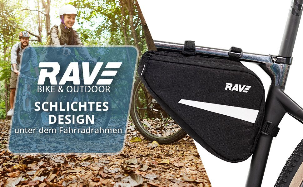 Rave Bike&Outdoor Rahmentasche Fahrrad Triangle Fahrradtasche Oberrohrtasche