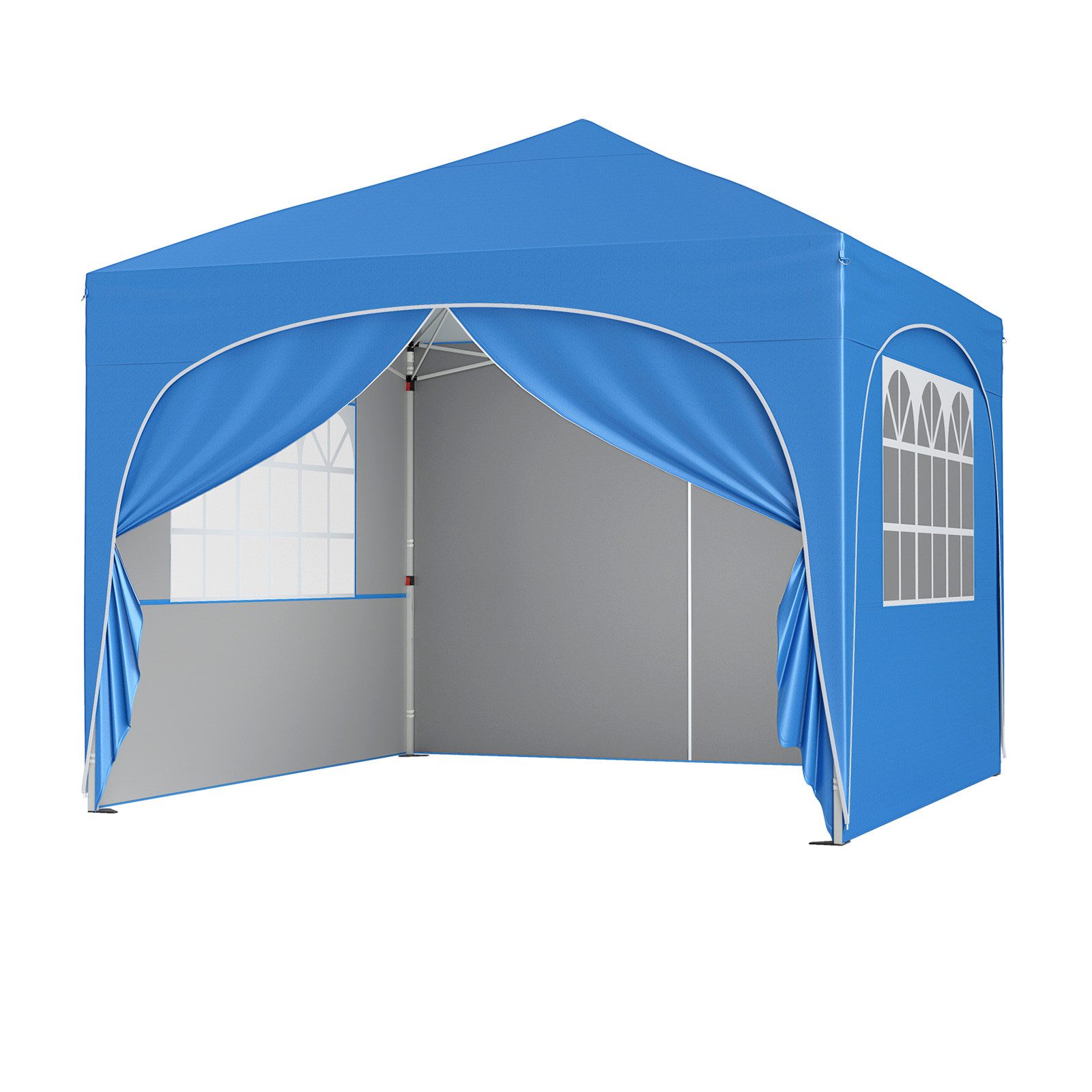 COSTWAY Faltpavillon, mit 4 Seitenteilen, Gartenzelt günstig online kaufen