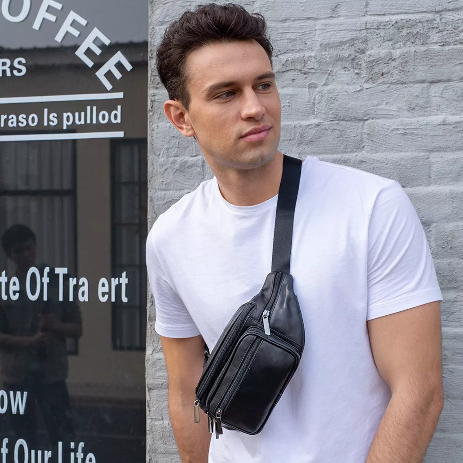 YUBRO-STUDIO Gürteltasche Herren Gürteltasche aus echtem günstig online kaufen