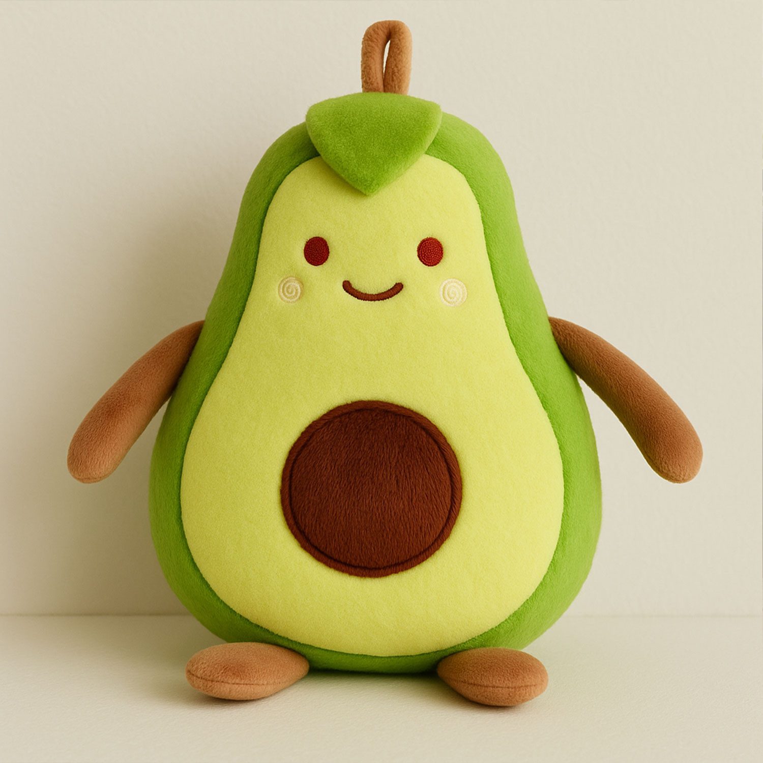 Jungengel Dekokissen Avocado Plüschtier 35cm Avokado Plüschkissen Kinderkis günstig online kaufen