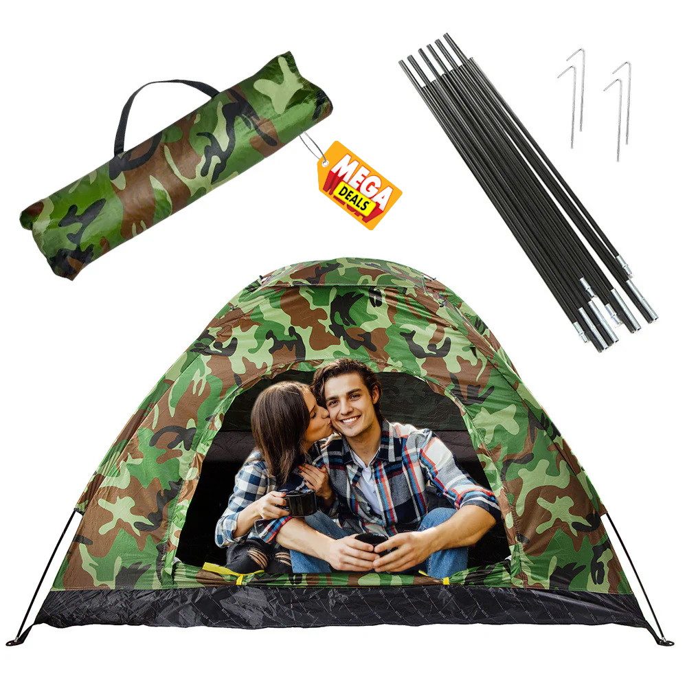 MEGADEALS Moskitonetz Campingzelt Zelt Outdoor Camouflage günstig online kaufen