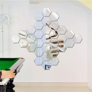 Gontence Wandspiegel Spiegel-Wandaufkleber, selbstklebende Fliesen