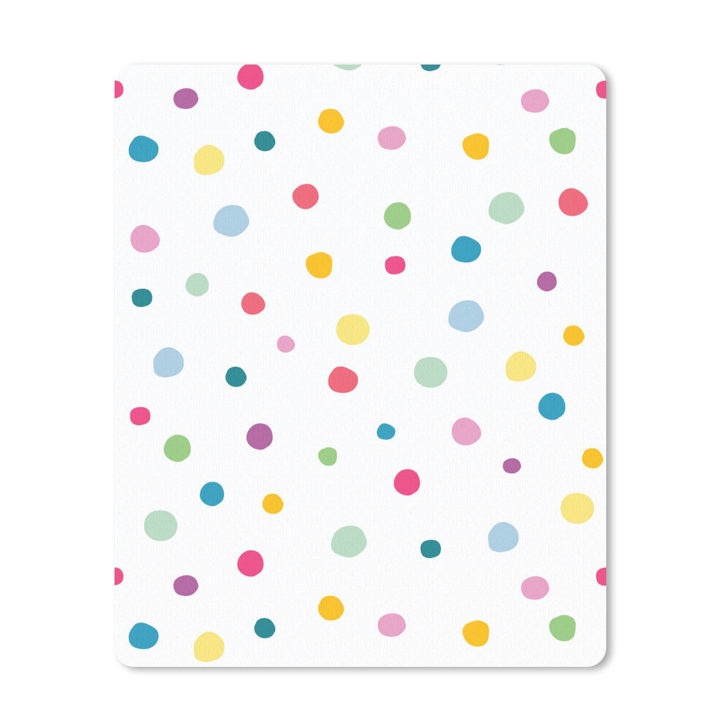 MuchoWow Mauspad Konfetti - Punkte - Muster (1-St), Gaming, Mousepad Klein, Büro Zubehör, Mausunterlage, 19x23 cm