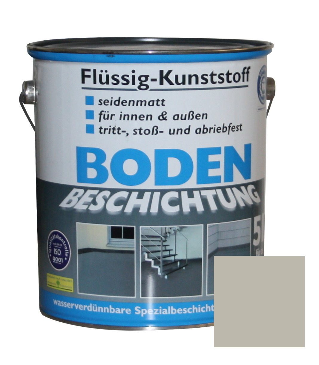Thumbnail - Wilckens Farben Bodenversiegelung, Flüssig-Kunststoff 2x 5 L Bodenbeschichtung Kieselgrau - RAL 7032