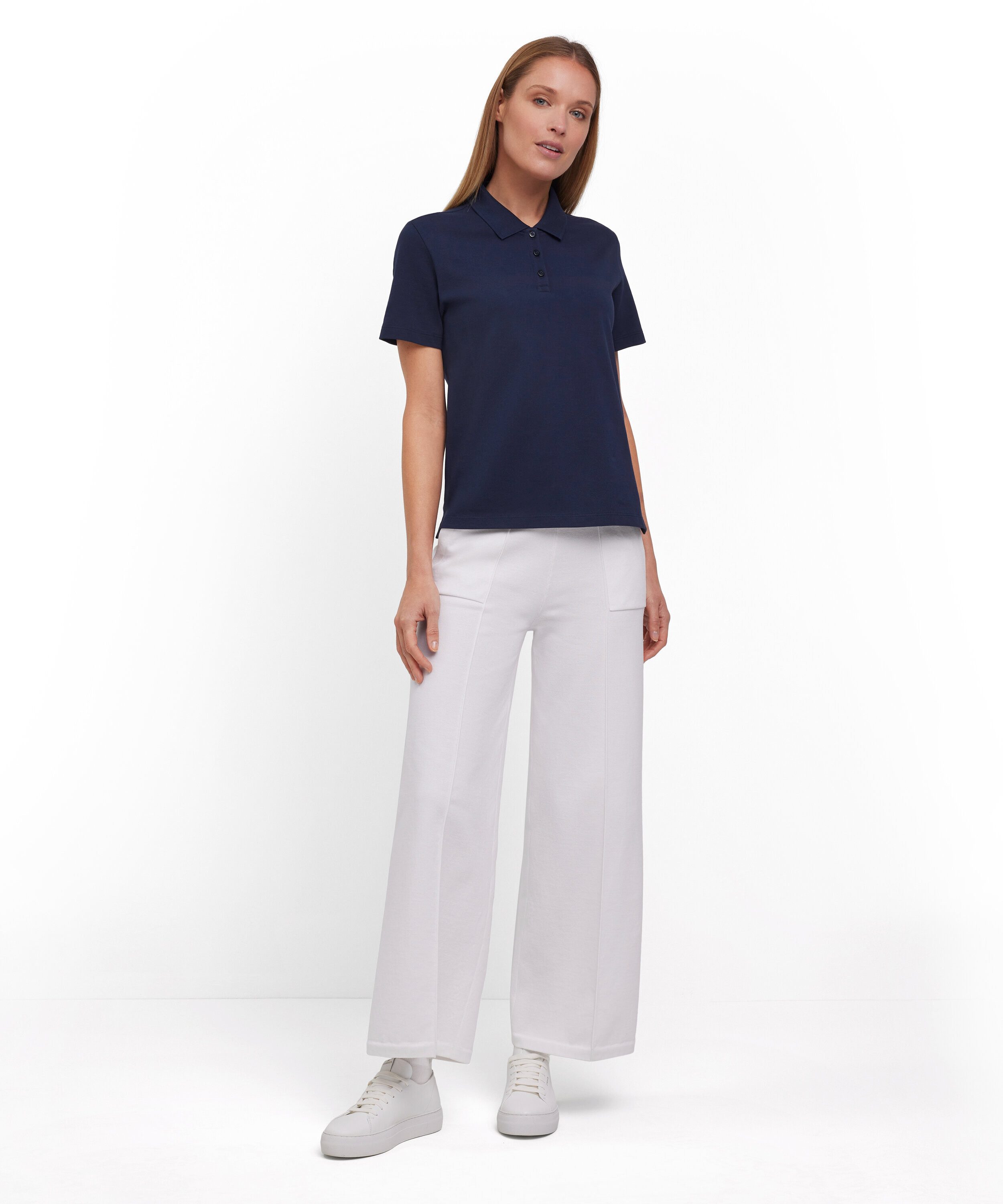 FALKE Poloshirt Essential Boxy (1-tlg., 1) aus hochwertiger Pima-Baumwolle