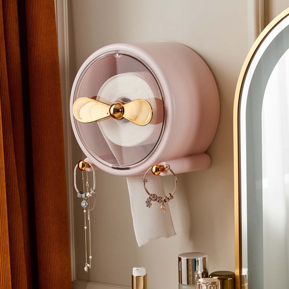 Wandmontage, Rollenpapierhalter Toilettenpapierhalter Zur Wasserdichter Blusmart Toilettenpapierbox pink