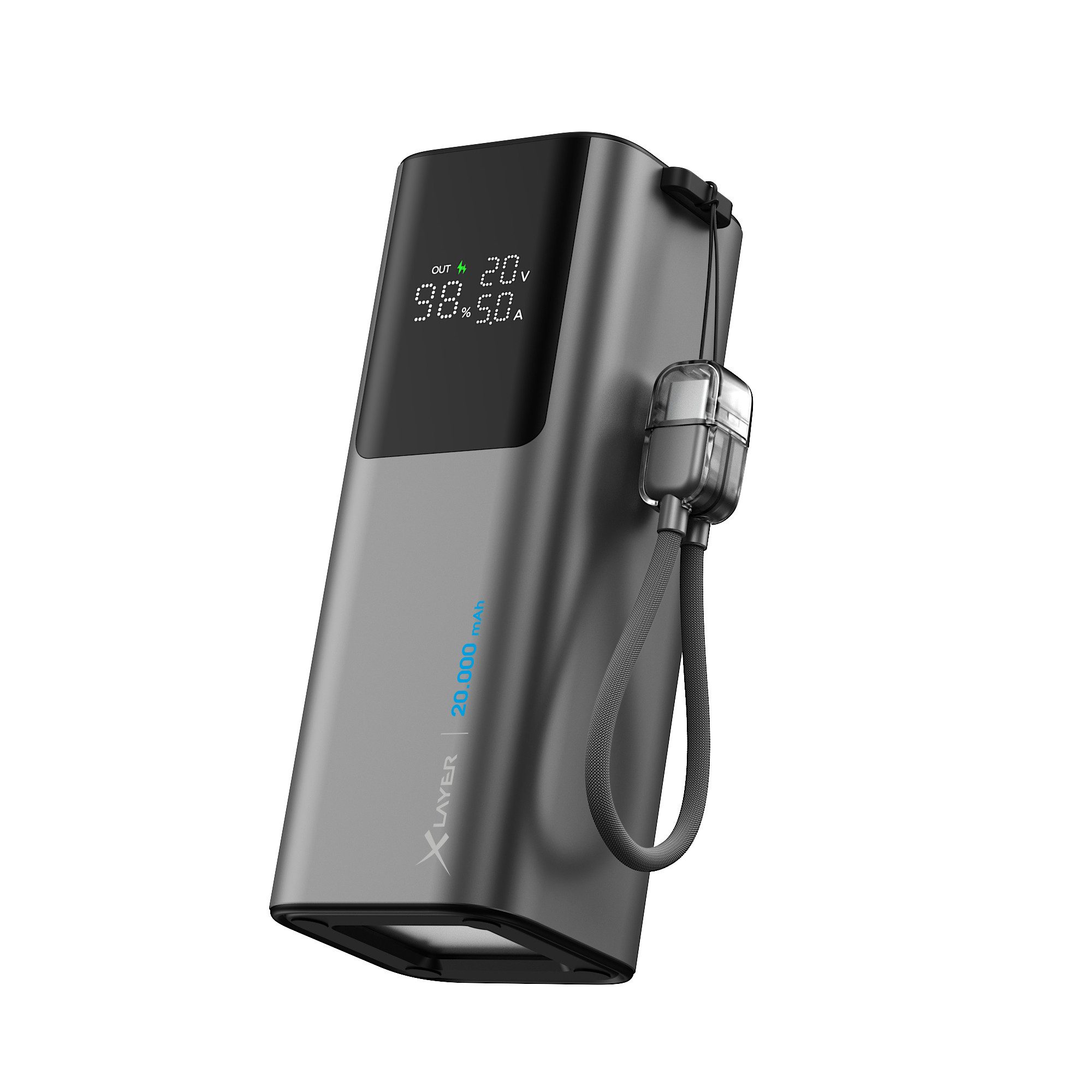 XLAYER Powerbank HyperCharge 160W 20.000 mAh USB C PD für Notebook Smartphone Powerbank