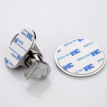 Ailiebe Design Türstopper (kleben oder bohren), Magnet Edelstahl selbstklebend höhenverstellbar Türfeststeller