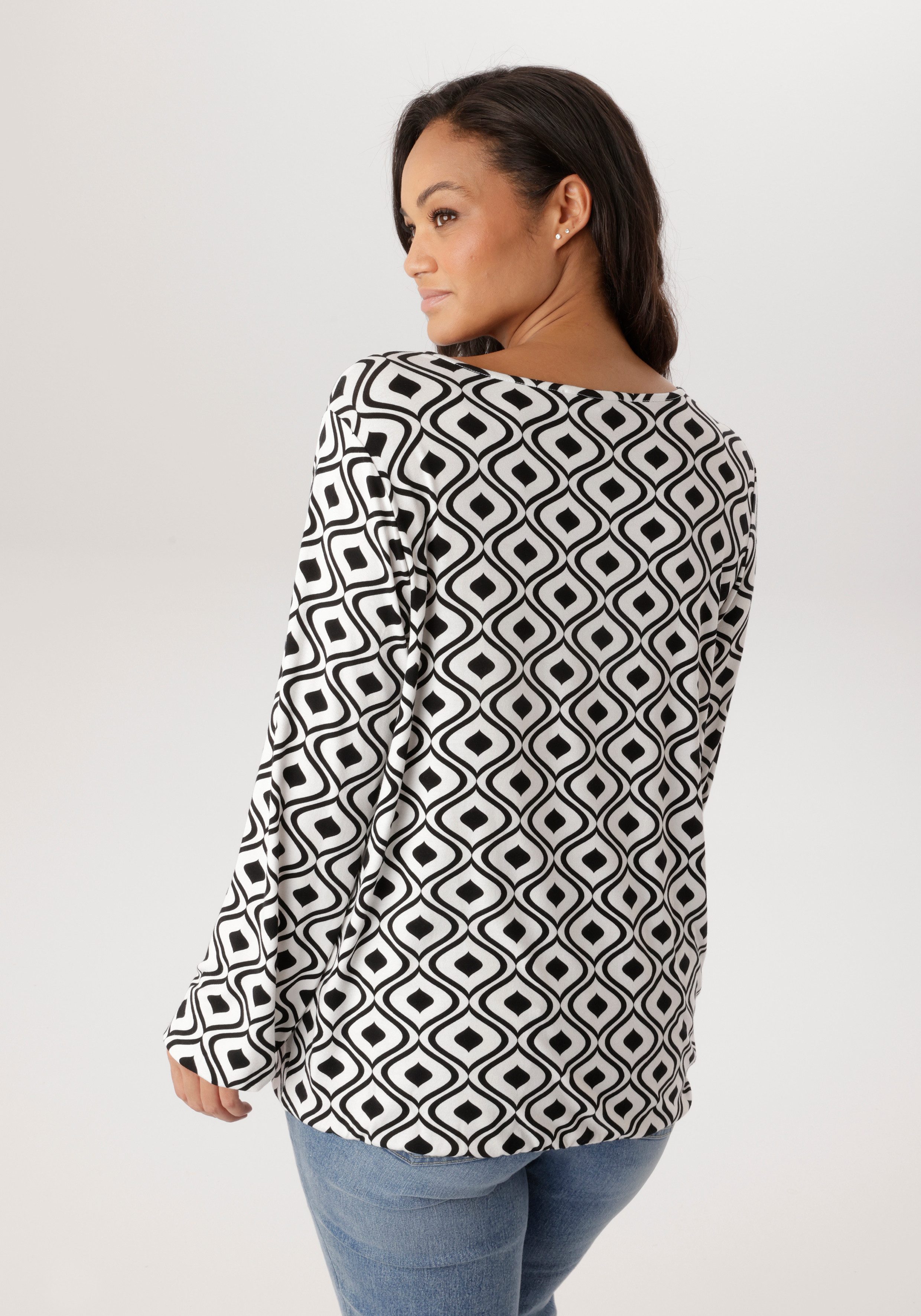 Aniston PLUS Langarmshirt günstig online kaufen