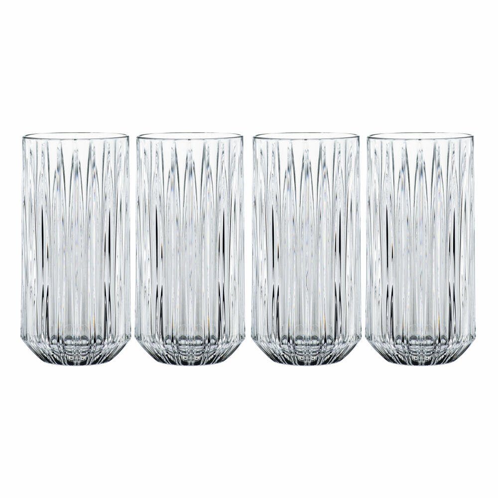 Nachtmann Gläser-Set Jules Longdrink 4er Set 375 ml, Kristallglas