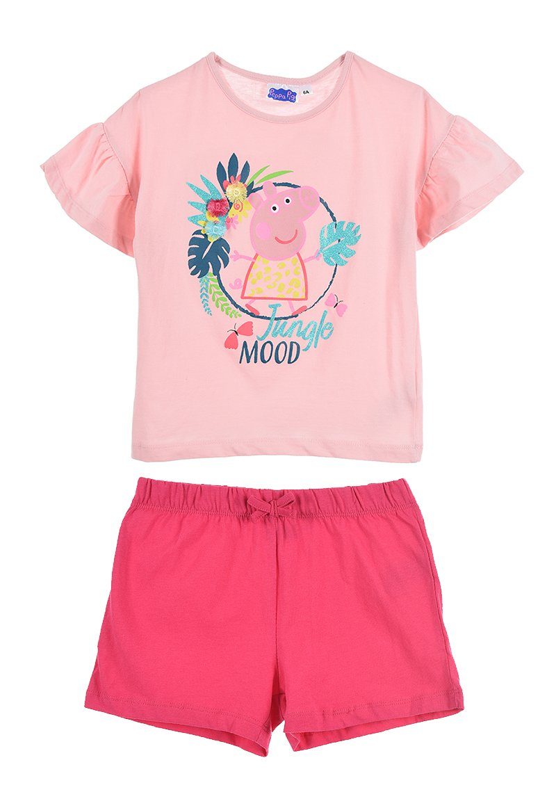 Peppa Pig Shorts & Kurze Hose Set Mädchen Wutz Shorty T-Shirt Peppa mit