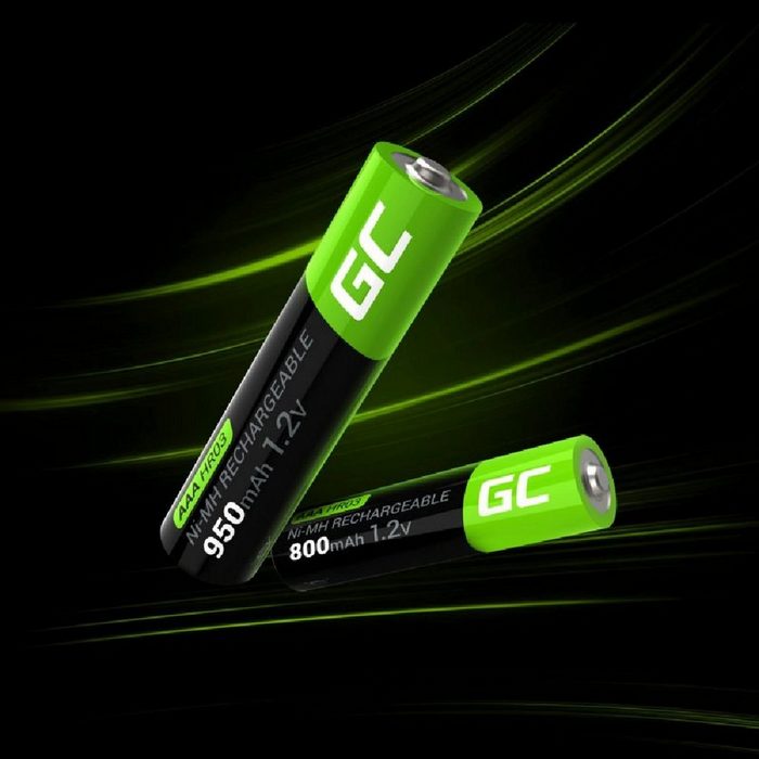 Green Cell 4x Akkumulator AAA HR03 950mAh Akku Batterien Nickel-Hydrid Batterie ZV10496
