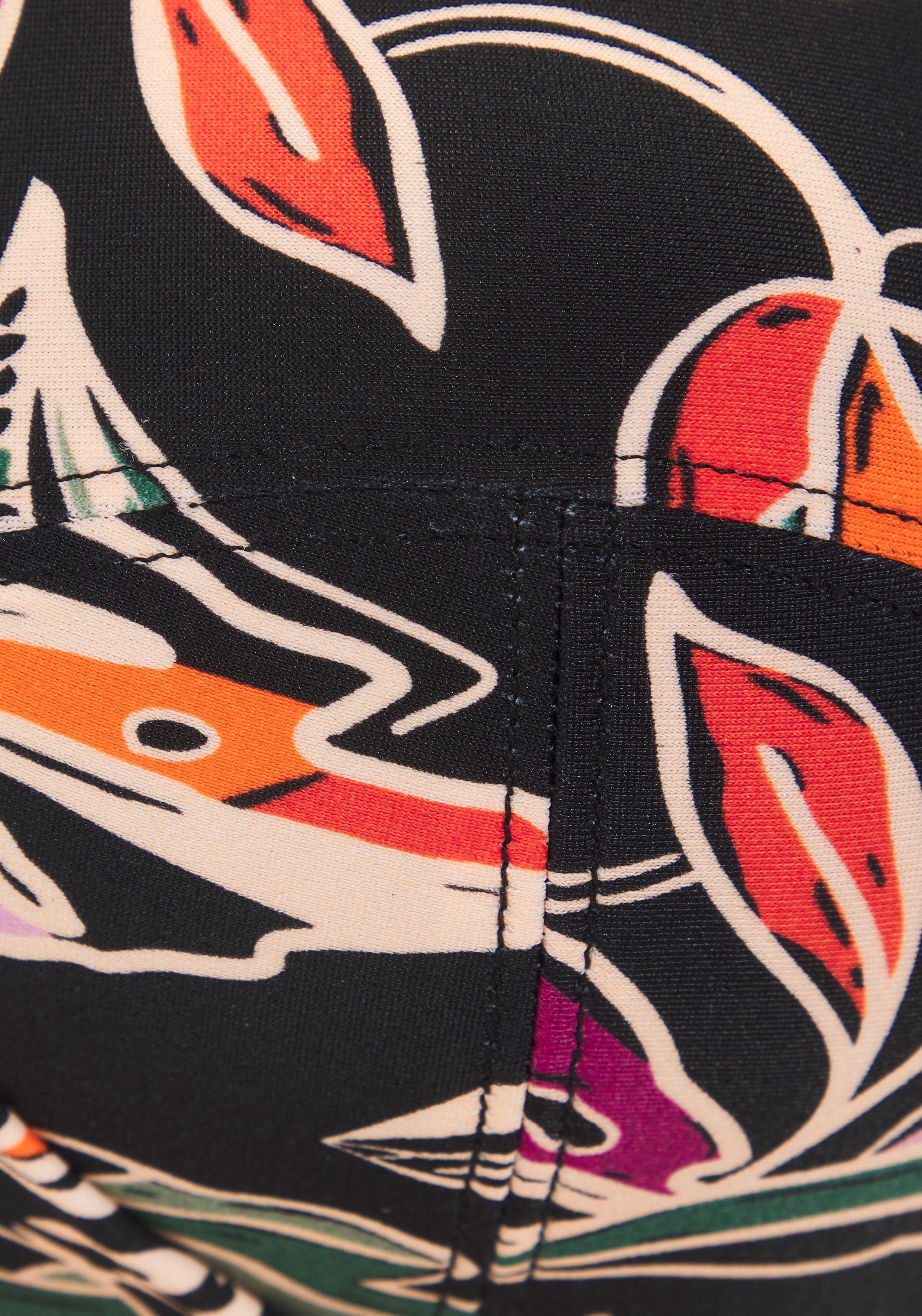 Buffalo Bügel-Bandeau-Bikini-Top Whoopi, mit modernem Blätterdruck