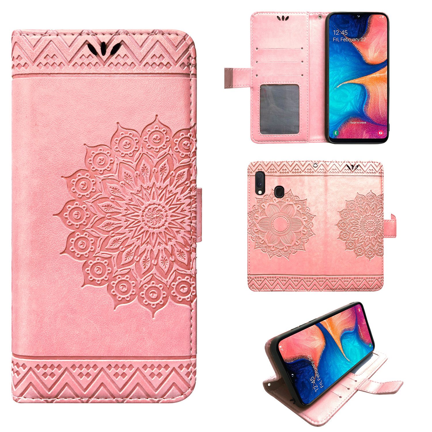 betterfon Handyhülle Handytasche für Samsung Galaxy Klapphülle Flip Case, Wallet Case mit Kartenfächern Magnetverschluss und weicher Innenhülle