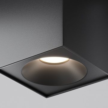 click-licht Spiegelleuchte Deckenaufbauleuchte Zoom in Schwarz GU10 IP65 eckig, keine Angabe, Leuchtmittel enthalten: Nein, warmweiss, Badezimmerlampen, Badleuchte, Lampen für das Badezimmer