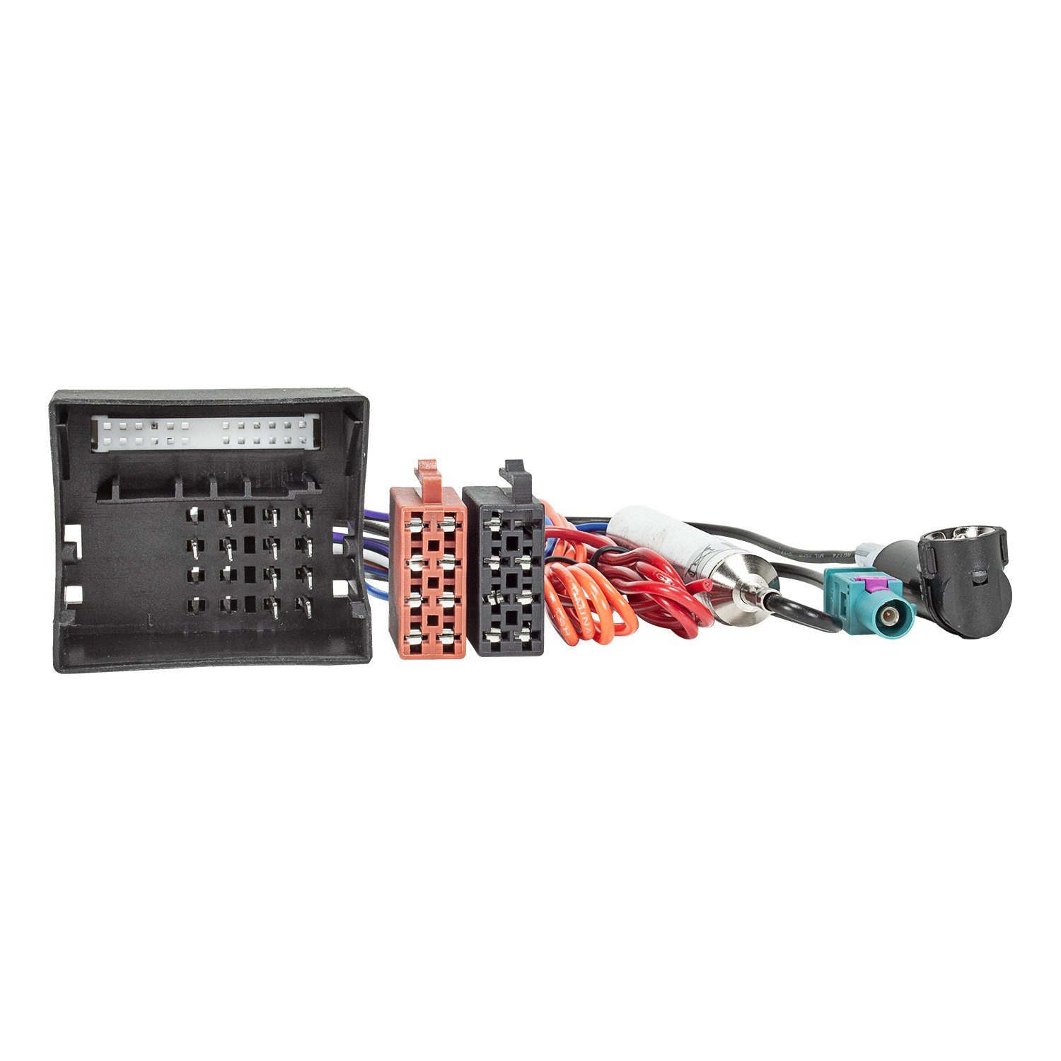 Radio Adapter Kabel passt für Opel ab 2003 Quadlock auf ISO + Antennen KFZ-Adapter