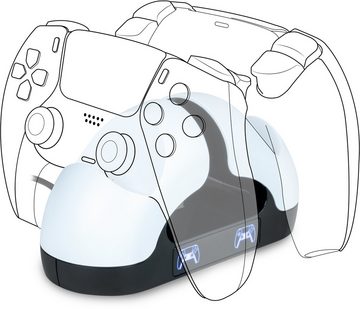 BigBen Ladestation für 2 Playstation 5 Controller Dual-Charger V3 BB021141 Zubehör PlayStation 4