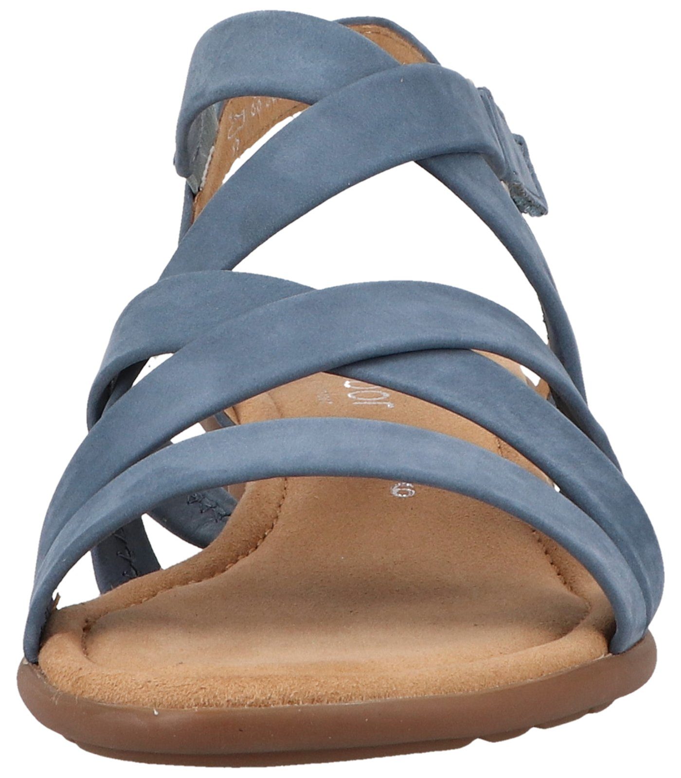 Sandalen Gabor Riemchensandalette Jeans Nubukleder