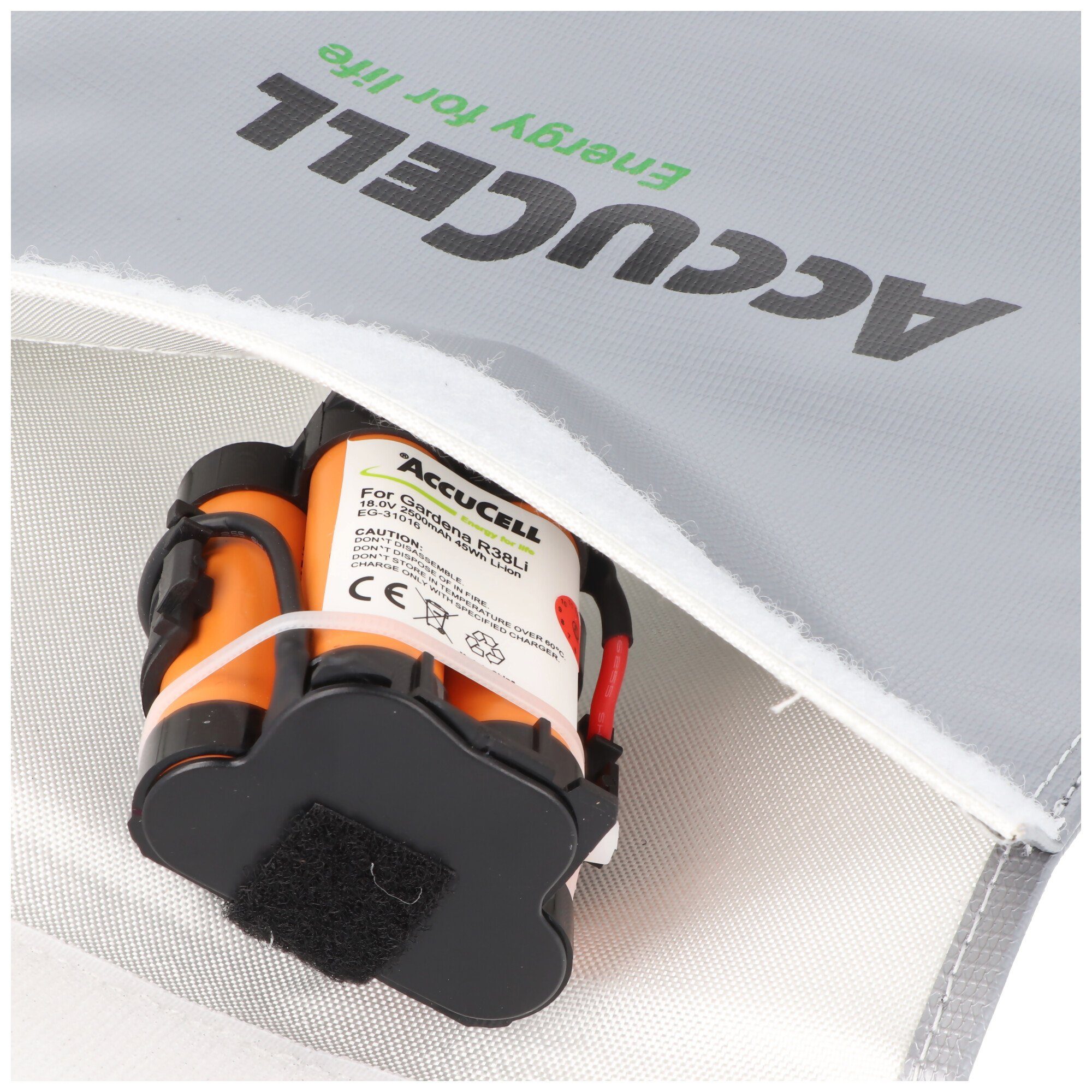 LIPO-SAFE 23x18cm sicher Batterie klein, Lipos Lipo aufbewahren! AccuCell Schutzbeutel