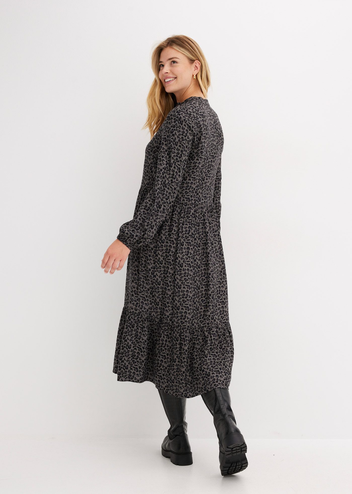 bonprix Midikleid Midikleid aus Viskose günstig online kaufen