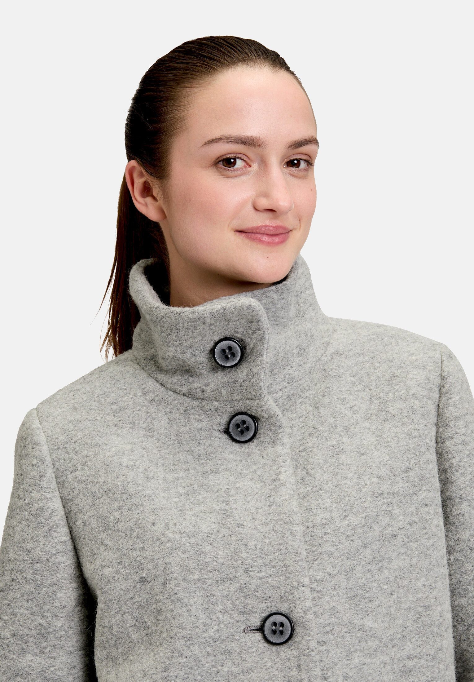 Amber & June Kurzjacke Damen mit Stehkragen