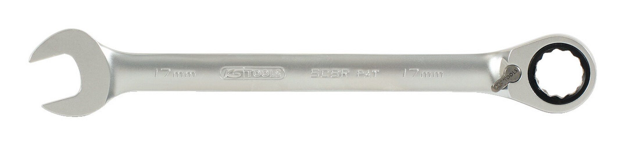 KS Tools Ratschenringschlüssel GEARplus, RINGSTOP-Ratschenringmaulschlüssel