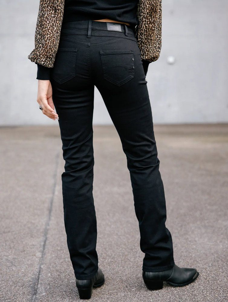 Freeman T. Porter Straight-Jeans Madie S-SDM black – Bild 3 von 5