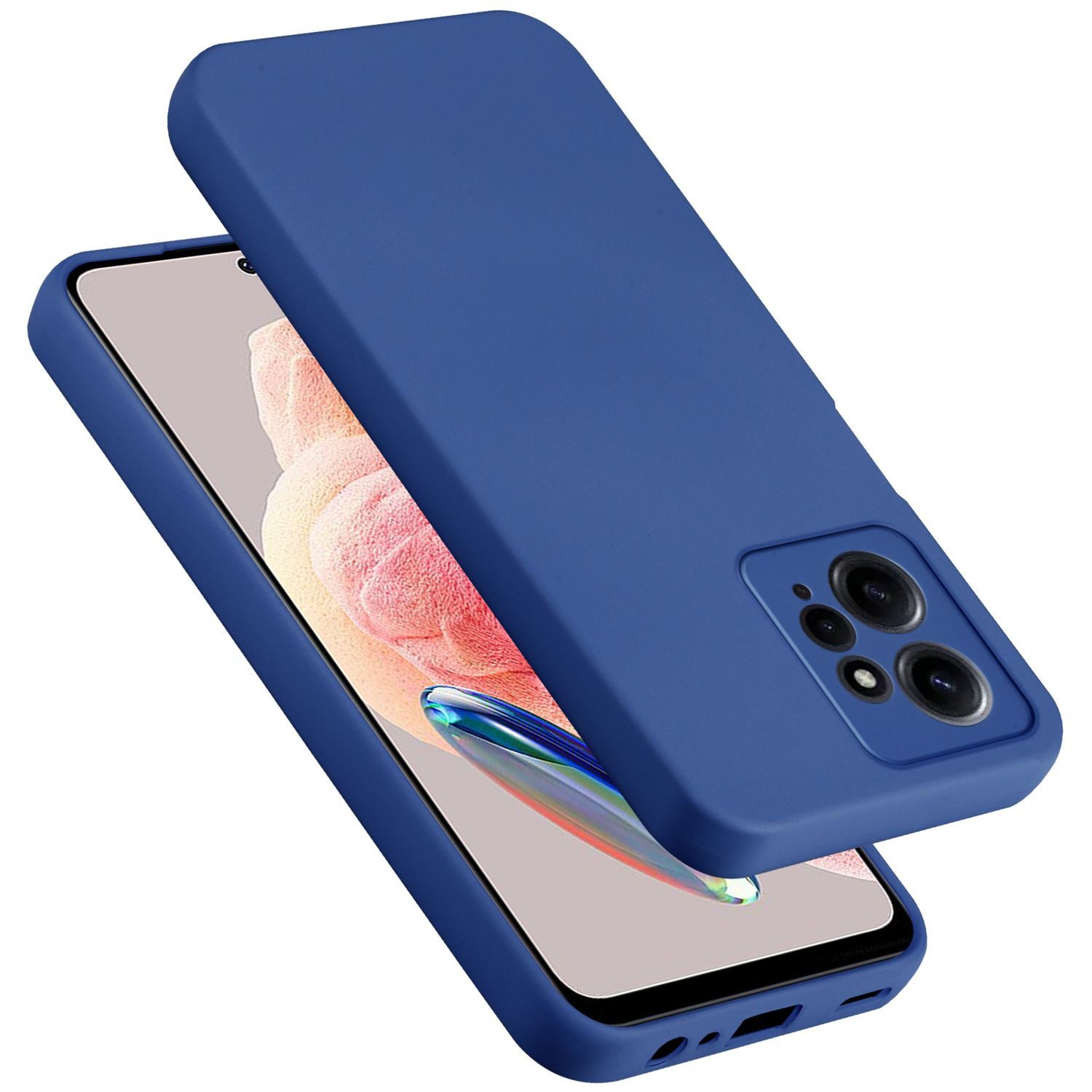 Cadorabo Handyhülle für Xiaomi Redmi Note 12 4G Hülle Xiaomi Redmi Note 12 4G, Flexible Hülle TPU Silikon Schutzhülle Back Cover Case