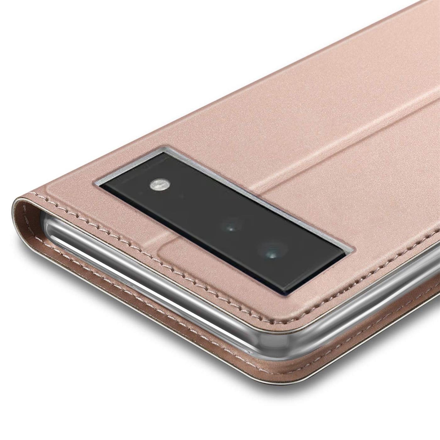 CoolGadget Handyhülle Magnet Case Handy Tasche für Google Pixel 6 6,4 Zoll, Hülle Klapphülle Ultra Slim Flip Cover für Pixel 6 Schutzhülle
