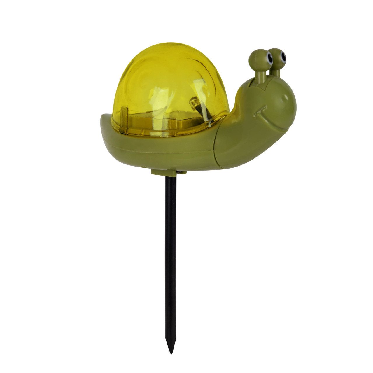 LIGHT&MORE LED Gartenleuchte Light & More LED Solarleuchte Schnecke gelb