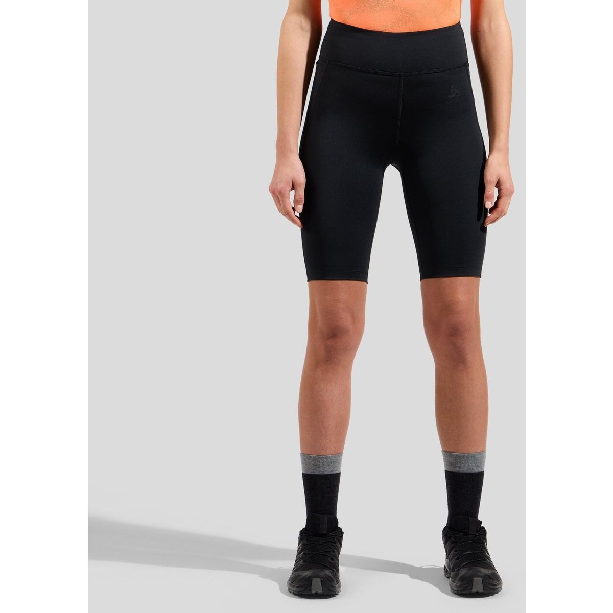 Odlo Laufshorts The Ascent Lightweight Short Hiking Tights Leichte und bequeme Tights mit hohem Bund, ideal für Laufen und