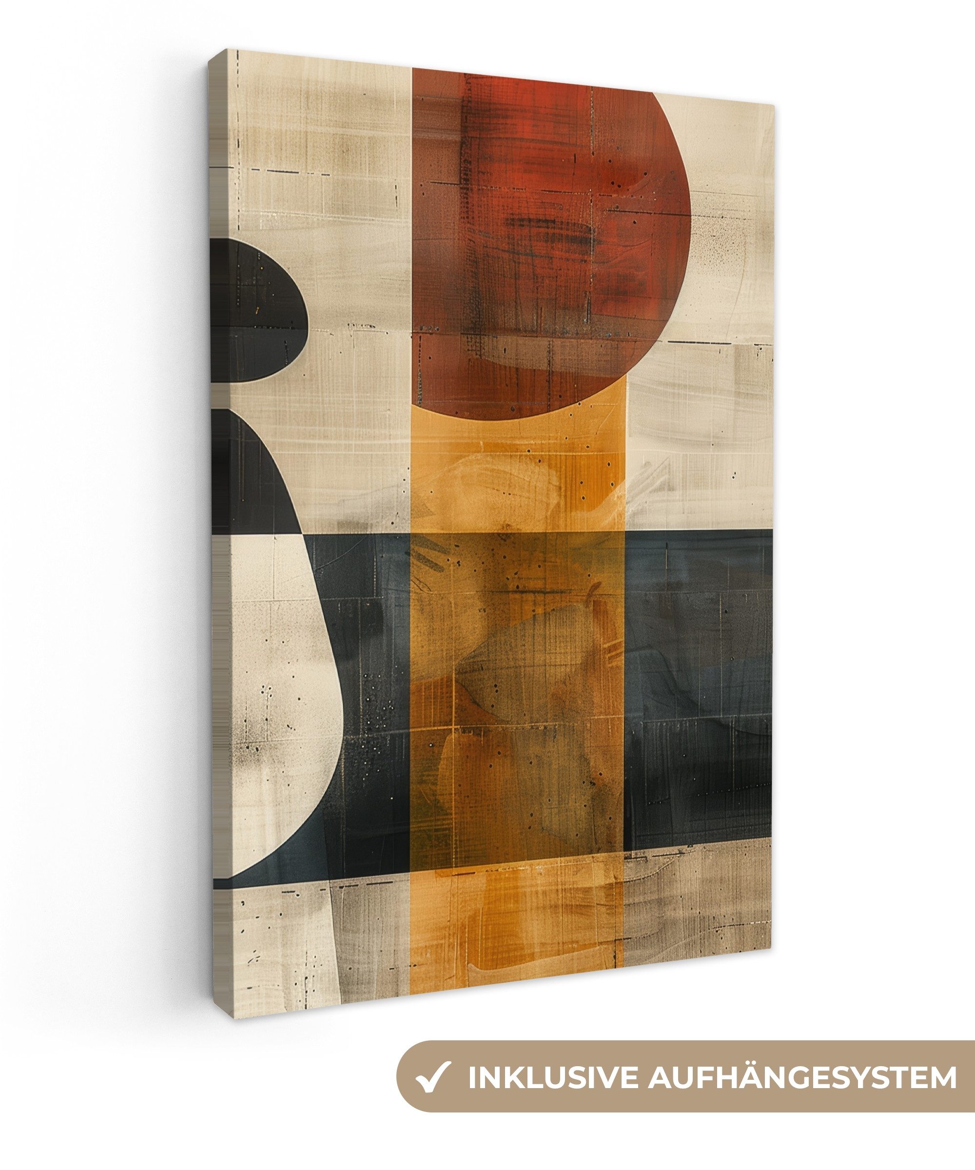 OneMillionCanvasses® Leinwandbild Abstrakt - Kunst - Formen - Modern, Fotod günstig online kaufen