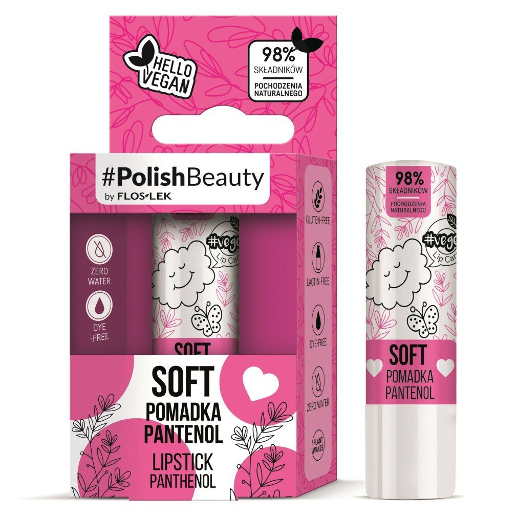 Floslek Lippenstift FLOSLEK #PolishBeauty Lippenstift Panthenol Lippenstift 4,1g