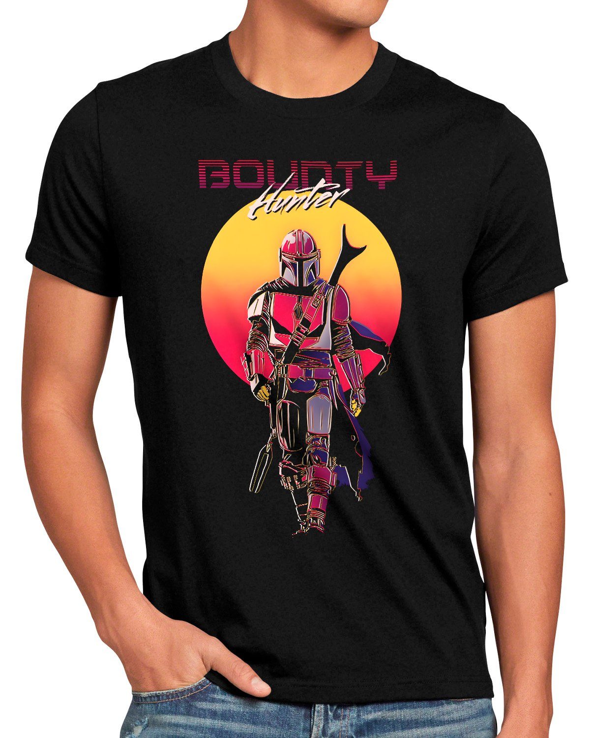 yoda Herren Fett andor boba Clan star wars Print-Shirt mandalorian T-Shirt style3 fett
