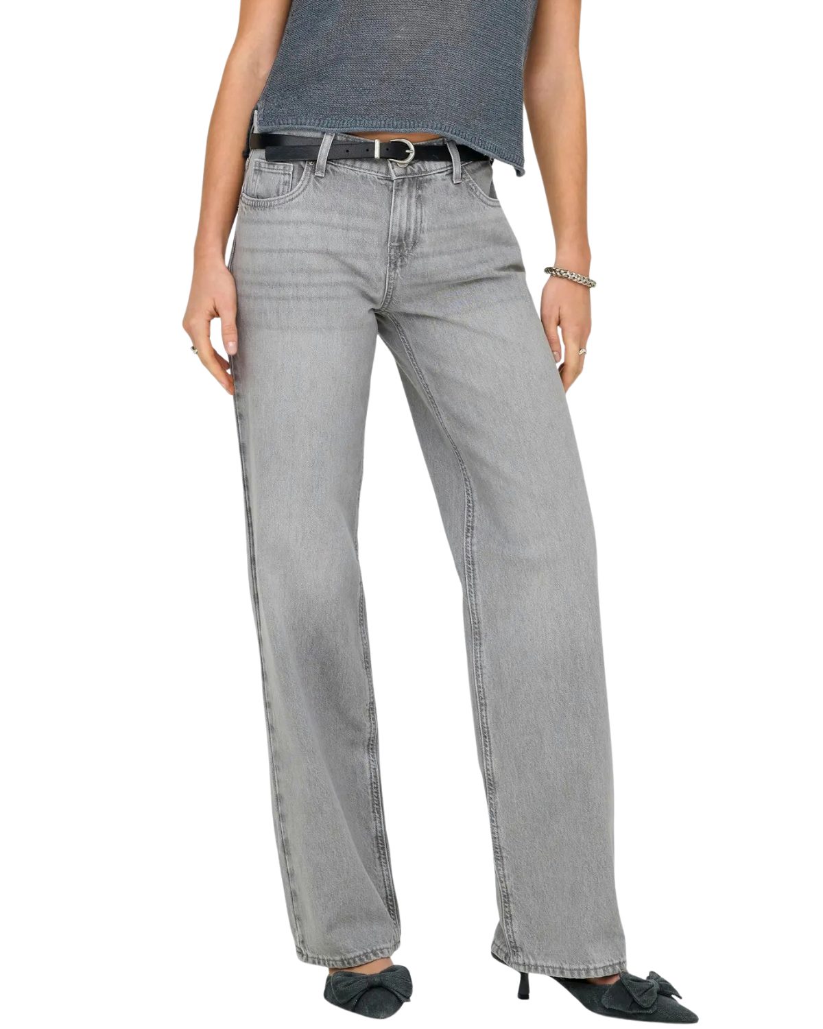 ONLY Straight-Jeans Wide Fit Low Waist Hose