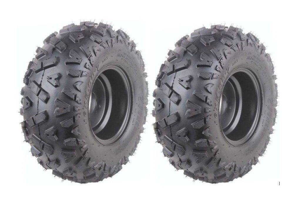 FunSport-Factory Kinderfahrzeug-Räder 2er Set Komplettrad Quadreifen Reifen 16x8-7 links/rechts, A-Shape-Profil, hoher Grip, für Quads, robust & langlebig