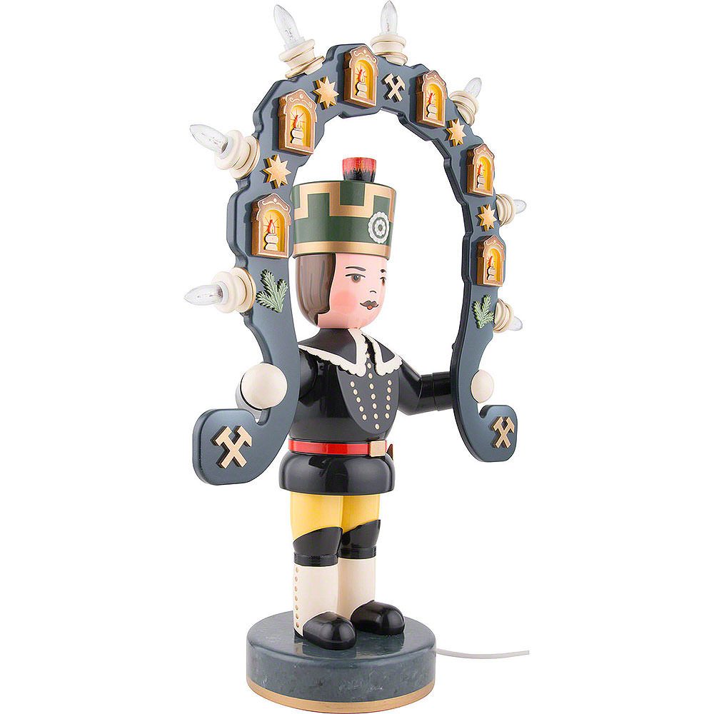 Hubrig Volkskunst GmbH Dekofigur Bergmann elektrisch beleuchtet (53cm) von Hubrig Volkskunst