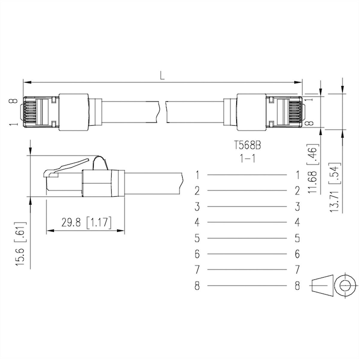 Metz Connect Patchkabel 6kV Flex500 Outdoor LAN-Kabel, RJ-45 (8P8C) Männlich (Stecker), RJ-45 (8P8C) Männlich (Stecker) (500.0 cm), 13084F5000-E
