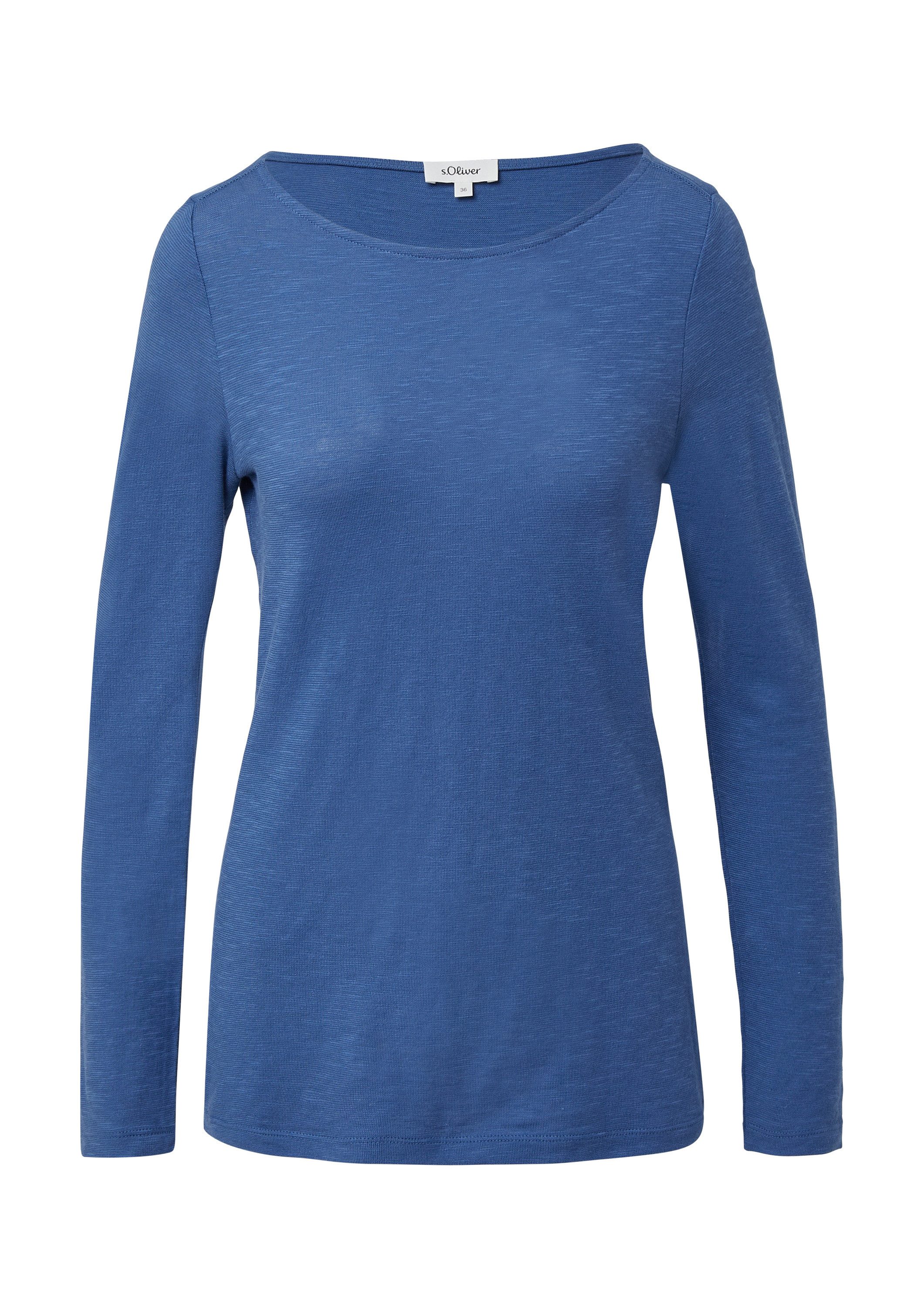 s.Oliver Langarmshirt T-Shirt (1-tlg) günstig online kaufen