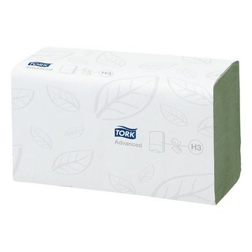 TORK Papierhandtuch ZigZag, 2-lagig, Tissue mit Z-Falzung, grün, 25x23 cm, 3750 Blatt