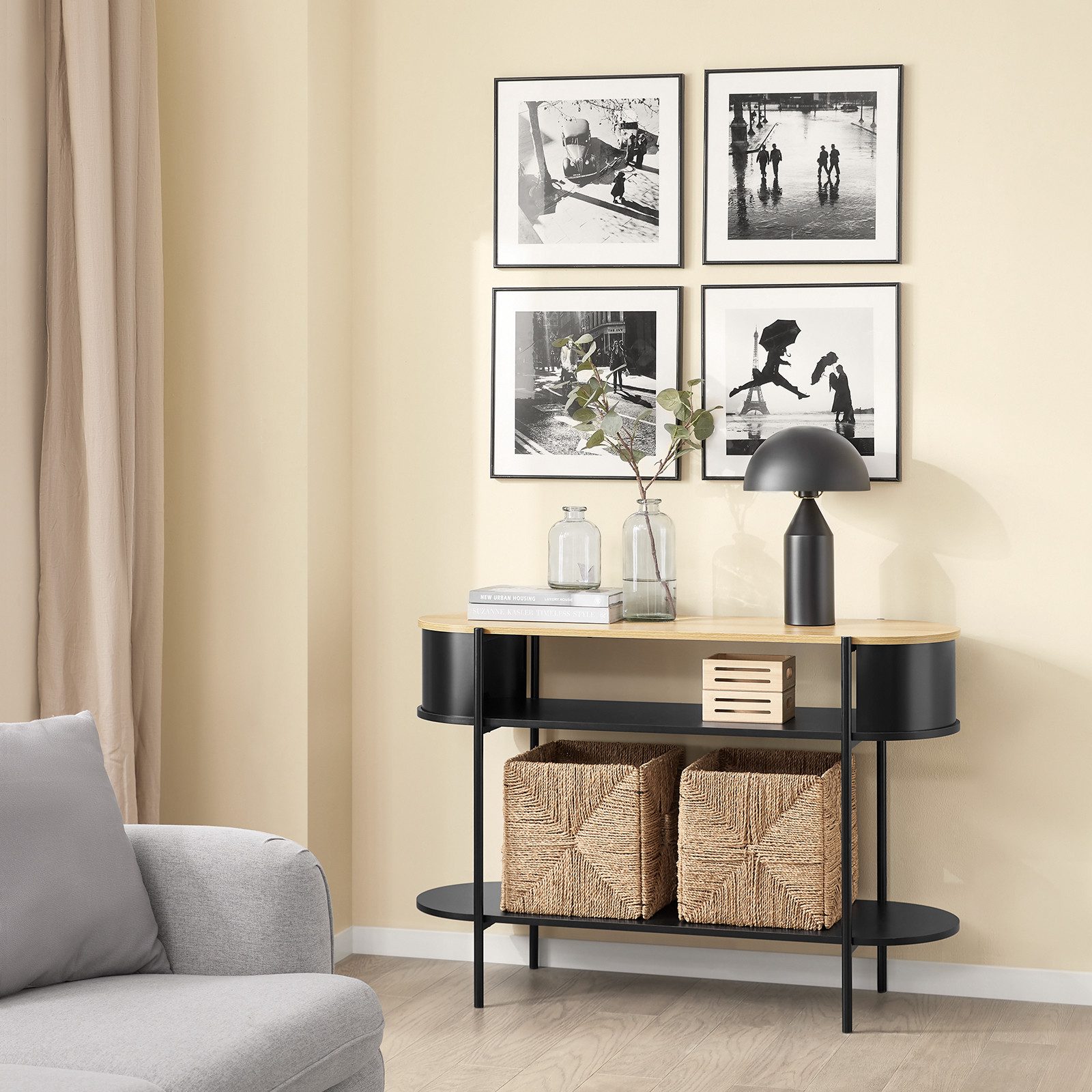 SoBuy Konsolentisch DE-FSB90, Flurtisch Sideboard schmal günstig online kaufen