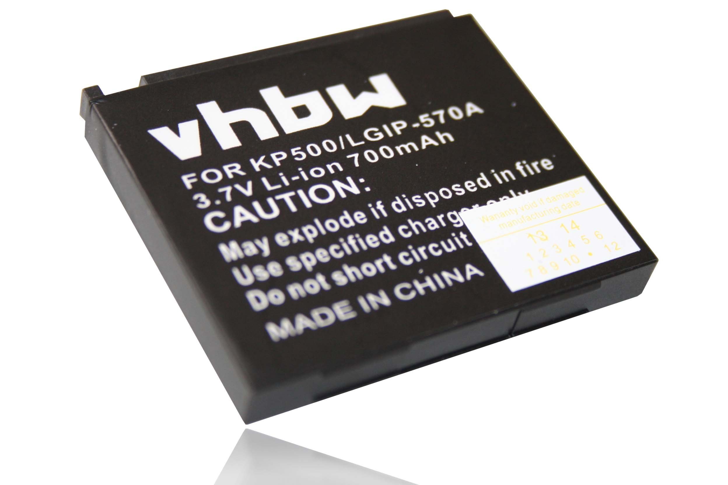 vhbw Smartphone-Akku Ersatz für Baugleiche Originalteilebezeichnung LG IP-570A für Mobilfunk (700mAh, 3,7V, Li-Ion) 700 mAh