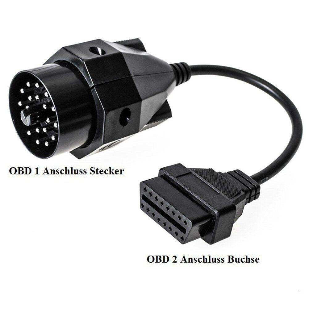 Bolwins H18C OBD2 zu OBD1 Diagnose Kabel 16Pin zu 20Pin Adapter f BMW Ediabas Elektro-Kabel, 20-Pin OBD1 Stecker, 16-Pin OBD2 Buchse (40 cm), Plug & Play, flexibel, BMW-kompatibel