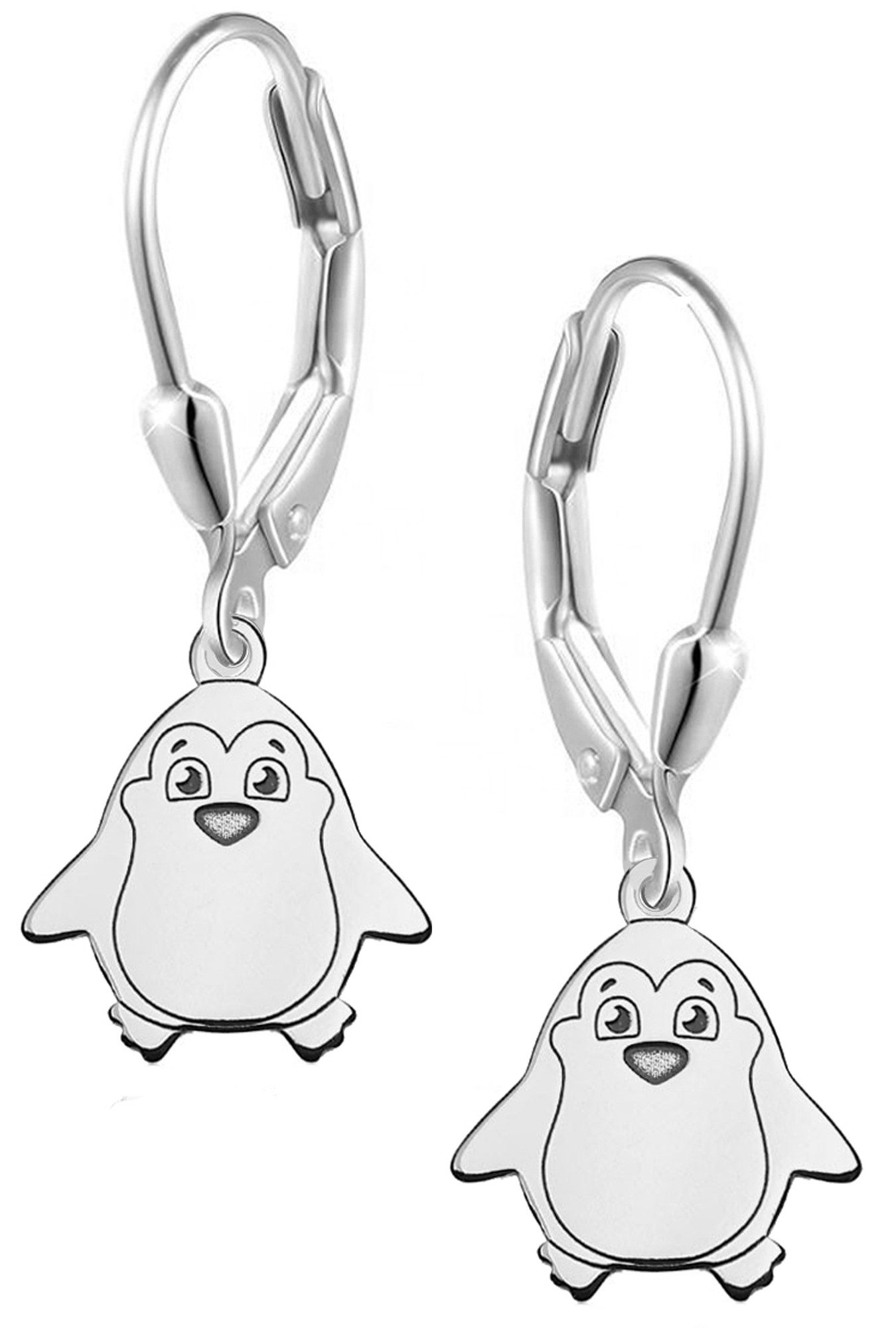 Paar Ohrhänger Kinder Mädchen Hängeohrringe 925 Sterling Silber hängende Ohrringe