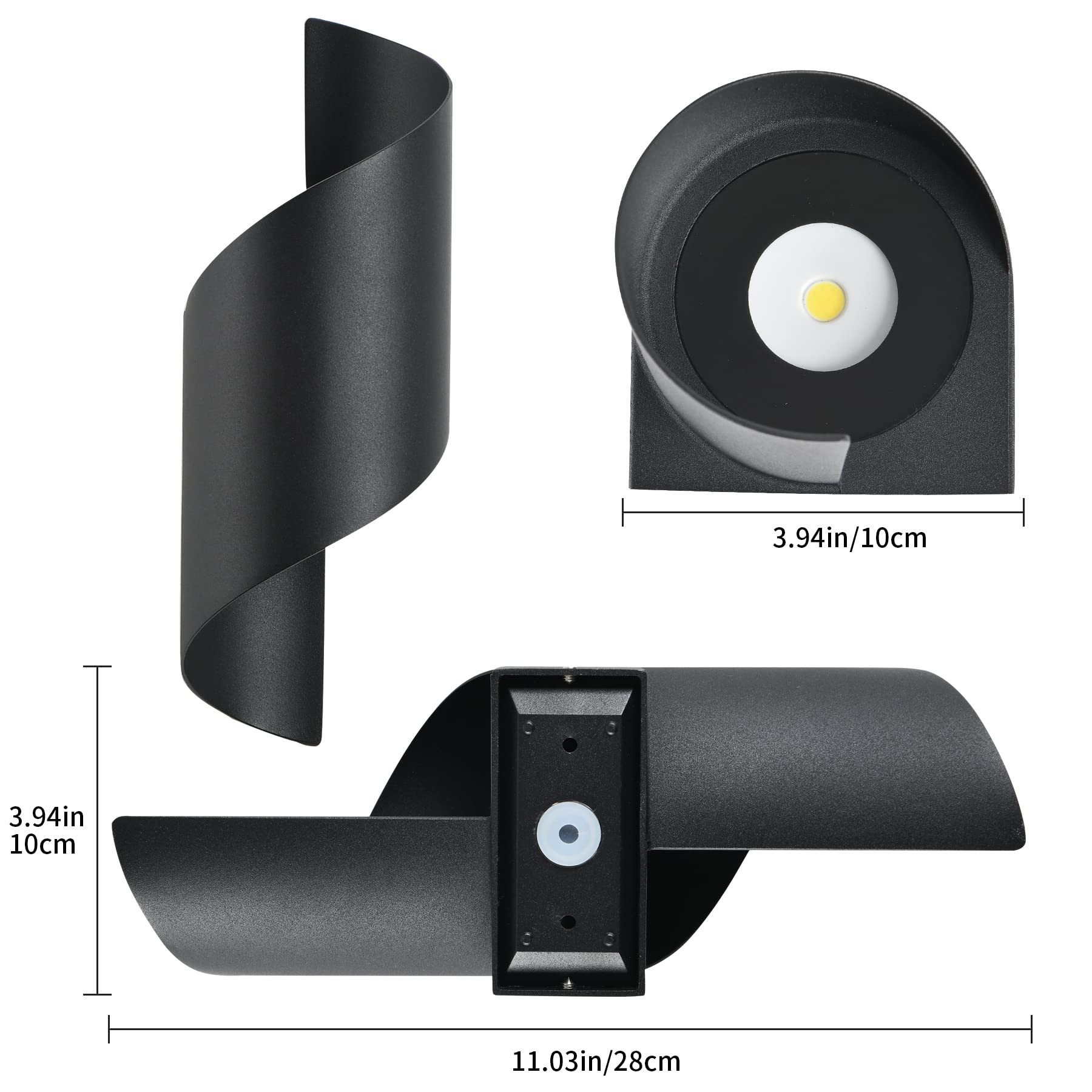 BlingBin LED Wandleuchte Innen/Außen,10W Außenleuchte Wandlampe günstig online kaufen